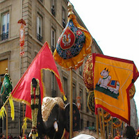Le défilé du Dieu Ganesh