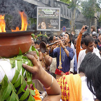Le défilé du Dieu Ganesh