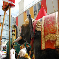 Le défilé du Dieu Ganesh