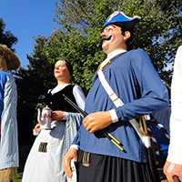 Le carnaval de Lesquin (géants Hippolyte et Titée)