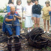 Vannerie bâtie sur arceaux