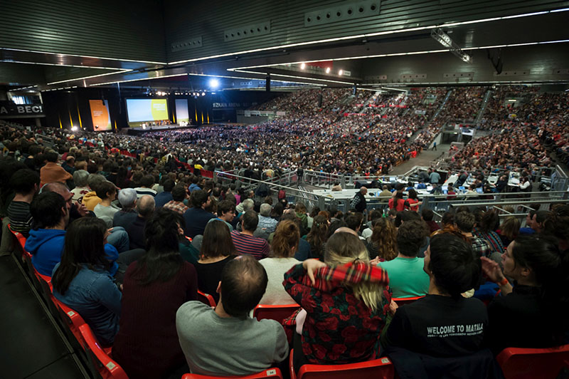 Vue du public, finale du Championnat général de bertsolaris du Pays basque, Barakaldo, 2017