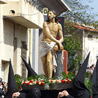 La Sanch, processions des pénitents du Vendredi Saint en Roussillon