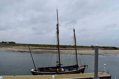 La Neire Maôve à quai à Carteret, 23 juin 2021. © Théo Lebouc, 2021.
