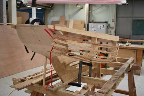 Maquette construite dans le cadre de la formation au lycée pro-fessionnel Edmond Doucet, 22 juin 2021. © Théo Lebouc, 2021.