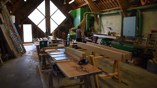 Atelier de charpenterie navale de Tatihou, 15 juin 2021. ©Théo Lebouc, 2021.