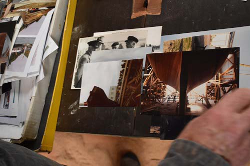 Détail des photos des archives de Pierre Legueltel, 22 juin 2021. © Théo Lebouc, 2021.