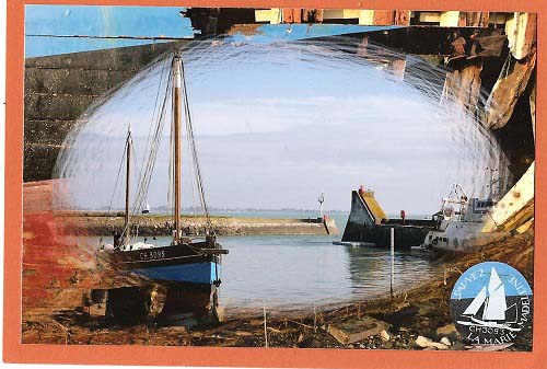 Carte postale pour le sauve-tage de la Marie-Madeleine, 17 juin 2021. © Théo Lebouc, 2021.