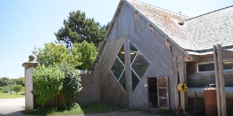 Atelier de charpenterie na-vale de Tatihou, 15 juin 2021. © Théo Lebouc, 2021..