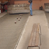 Boule du vignoble nantais terrain incurvé